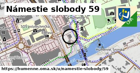 Námestie slobody 59, Humenné