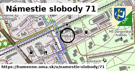 Námestie slobody 71, Humenné