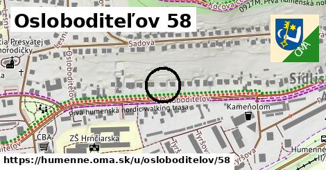 Osloboditeľov 58, Humenné