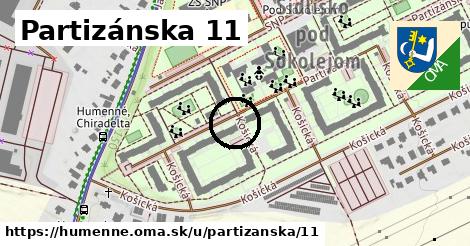 Partizánska 11, Humenné