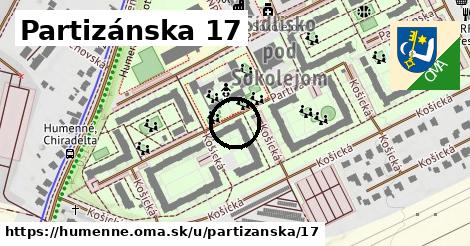 Partizánska 17, Humenné