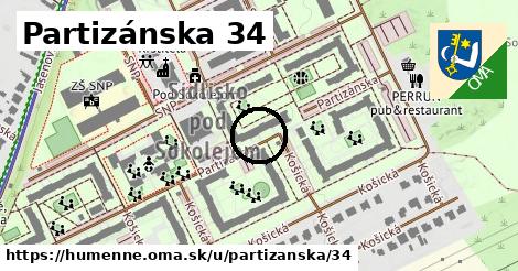 Partizánska 34, Humenné