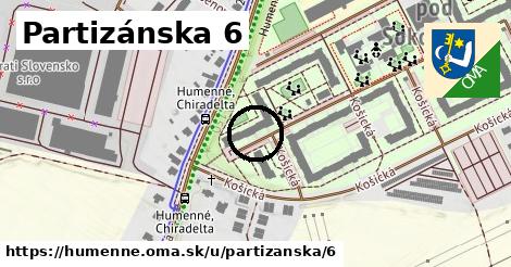 Partizánska 6, Humenné