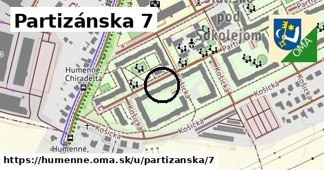 Partizánska 7, Humenné