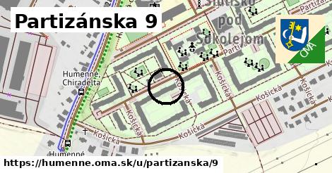 Partizánska 9, Humenné