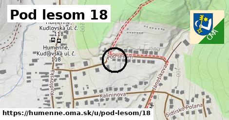 Pod lesom 18, Humenné