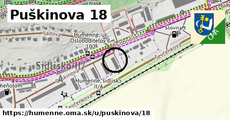 Puškinova 18, Humenné