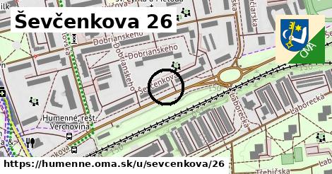 Ševčenkova 26, Humenné