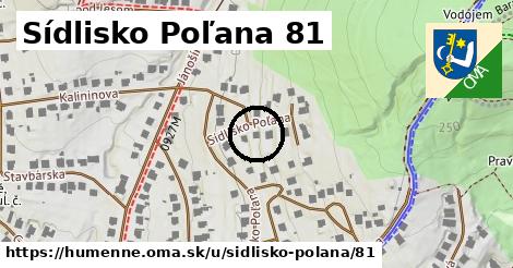 Sídlisko Poľana 81, Humenné