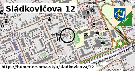 Sládkovičova 12, Humenné