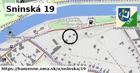 Sninská 19, Humenné