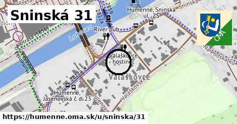 Sninská 31, Humenné