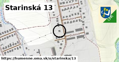 Starinská 13, Humenné