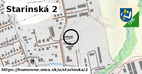 Starinská 2, Humenné