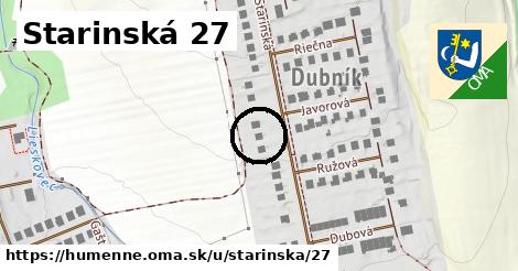 Starinská 27, Humenné