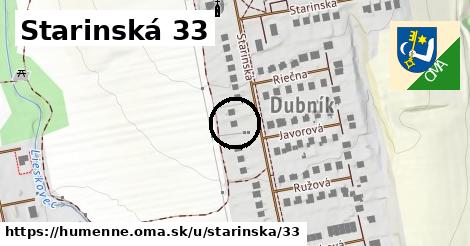 Starinská 33, Humenné