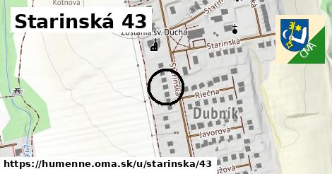 Starinská 43, Humenné