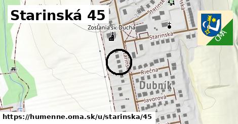 Starinská 45, Humenné