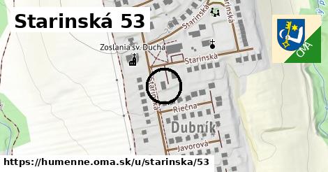 Starinská 53, Humenné