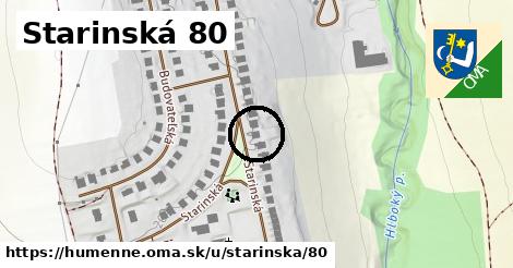 Starinská 80, Humenné