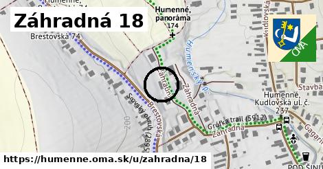 Záhradná 18, Humenné