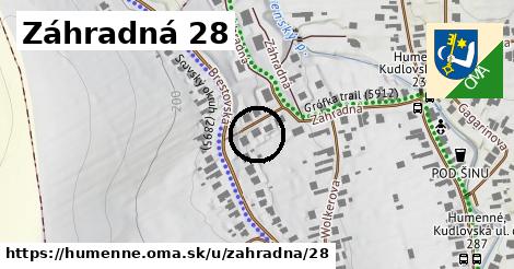 Záhradná 28, Humenné