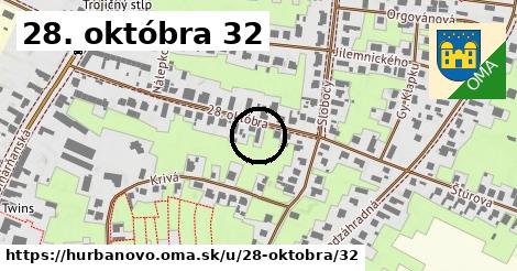 28. októbra 32, Hurbanovo