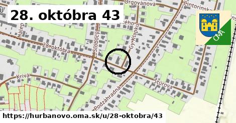 28. októbra 43, Hurbanovo