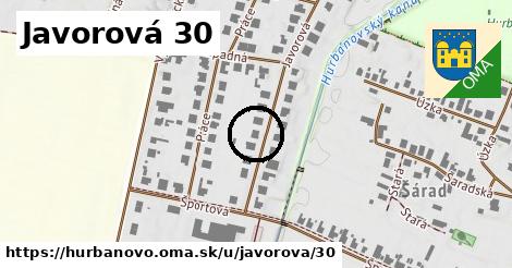 Javorová 30, Hurbanovo