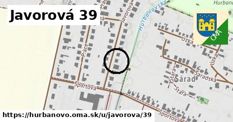 Javorová 39, Hurbanovo