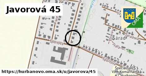 Javorová 45, Hurbanovo