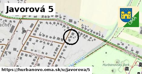 Javorová 5, Hurbanovo