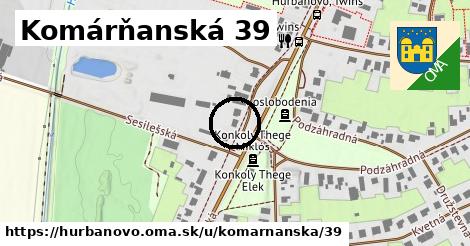 Komárňanská 39, Hurbanovo