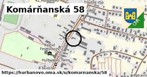 Komárňanská 58, Hurbanovo