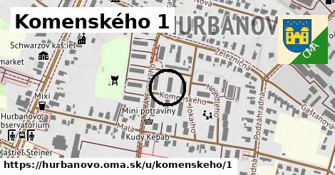 Komenského 1, Hurbanovo