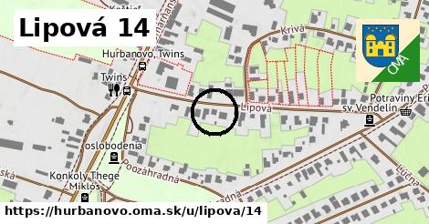 Lipová 14, Hurbanovo