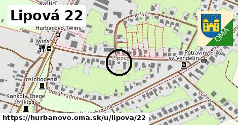 Lipová 22, Hurbanovo