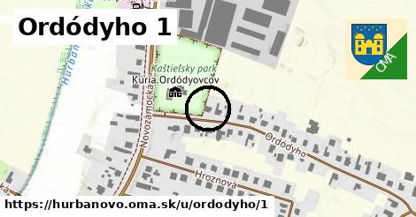 Ordódyho 1, Hurbanovo