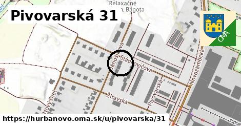 Pivovarská 31, Hurbanovo