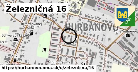 Železničná 16, Hurbanovo