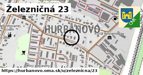 Železničná 23, Hurbanovo