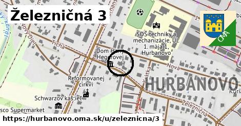 Železničná 3, Hurbanovo