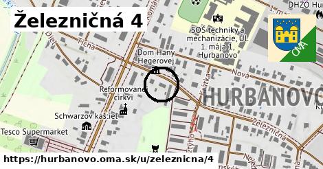 Železničná 4, Hurbanovo