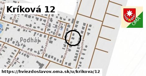 Kríková 12, Hviezdoslavov