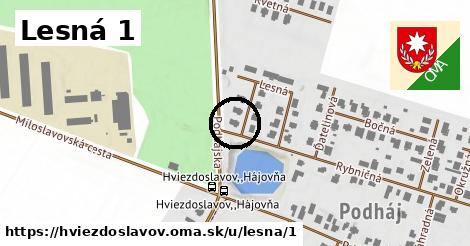 Lesná 1, Hviezdoslavov