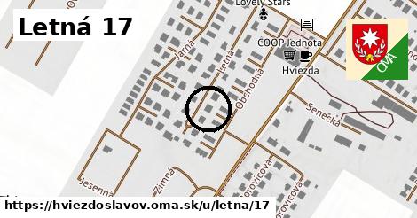 Letná 17, Hviezdoslavov