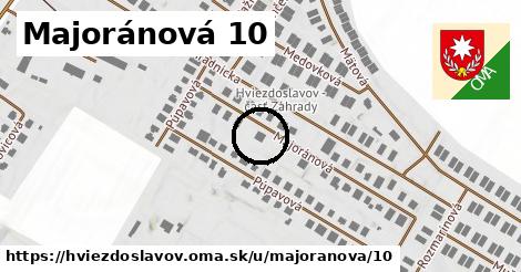 Majoránová 10, Hviezdoslavov