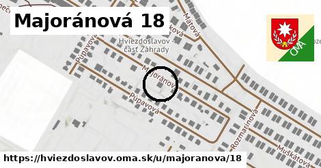 Majoránová 18, Hviezdoslavov