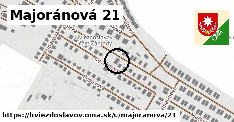 Majoránová 21, Hviezdoslavov