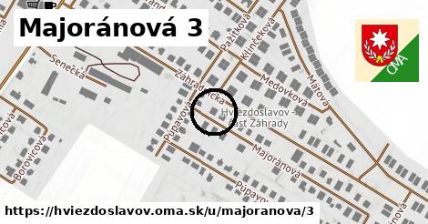 Majoránová 3, Hviezdoslavov